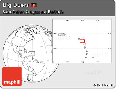 Blank Location Map of Big Duers