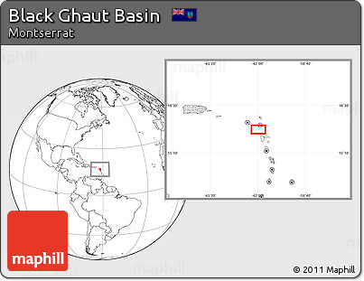 Blank Location Map of Black Ghaut Basin