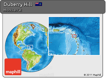 Physical Location Map of Duberry Hill