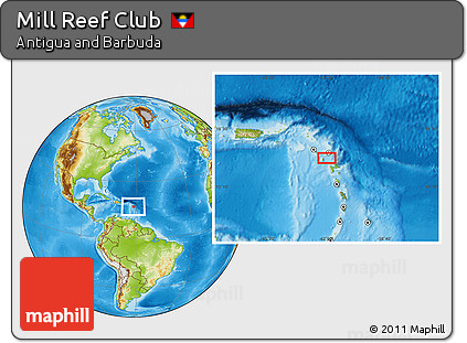 Physical Location Map of Mill Reef Club