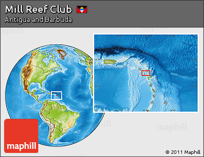 Physical Location Map of Mill Reef Club