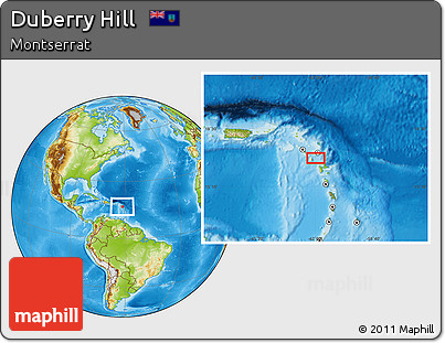 Physical Location Map of Duberry Hill