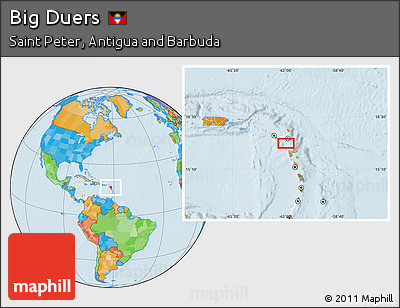 Political Location Map of Big Duers