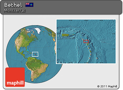 Satellite Location Map of Bethel