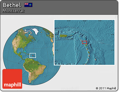 Satellite Location Map of Bethel