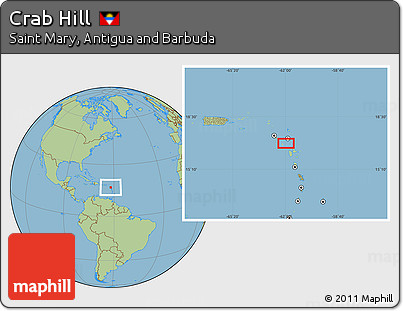 Savanna Style Location Map of Crab Hill