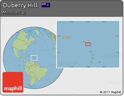 Savanna Style Location Map of Duberry Hill