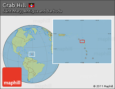 Savanna Style Location Map of Crab Hill