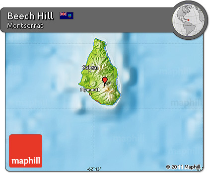 Physical Map of Beech Hill