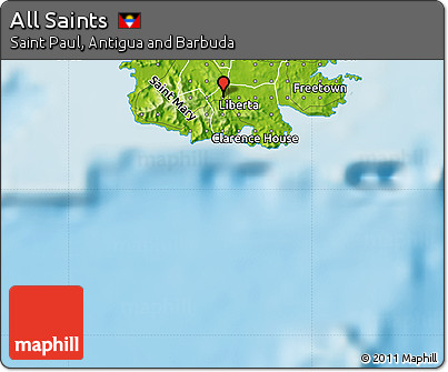 Physical Map of All Saints