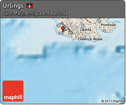 Shaded Relief Map of Urlings