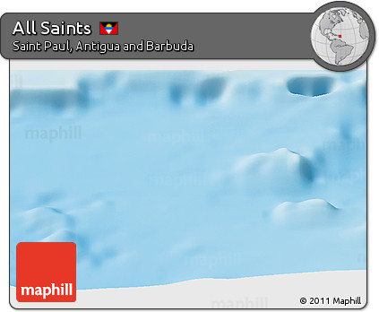 Physical Panoramic Map of All Saints