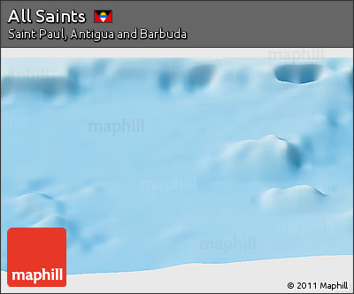 Physical Panoramic Map of All Saints
