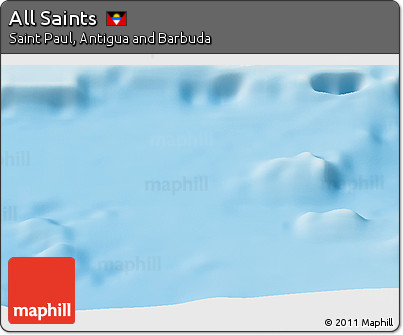 Physical Panoramic Map of All Saints