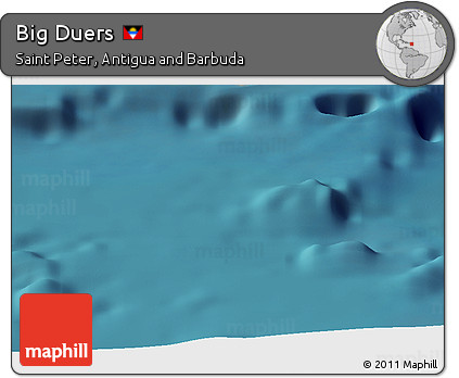 Satellite Panoramic Map of Big Duers