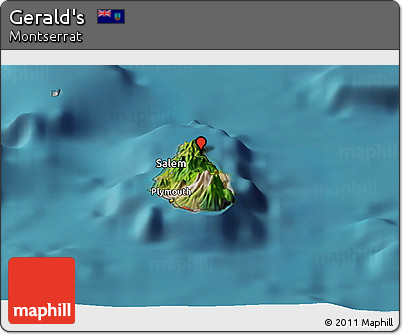 Satellite Panoramic Map of Gerald's