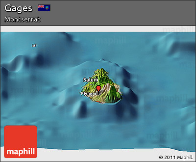 Satellite Panoramic Map of Gages