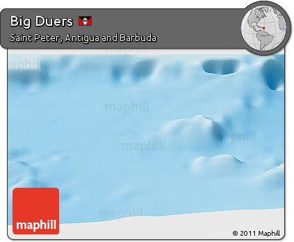 Shaded Relief Panoramic Map of Big Duers