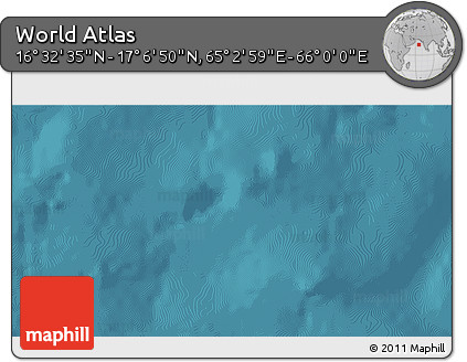 Satellite 3D Map of the Area around 16° 49' 43" N, 65° 31' 30" E