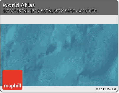 Satellite 3D Map of the Area around 16° 49' 43" N, 65° 31' 30" E