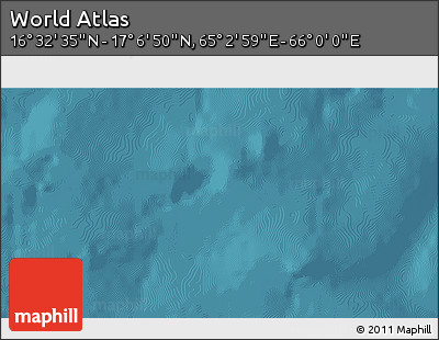 Satellite 3D Map of the Area around 16° 49' 43" N, 65° 31' 30" E