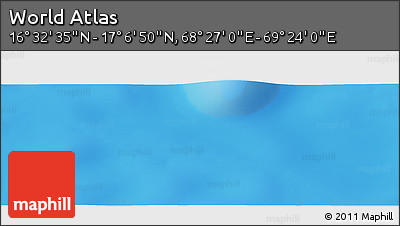 Physical Panoramic Map of the Area around 16° 49' 43" N, 68° 55' 30" E