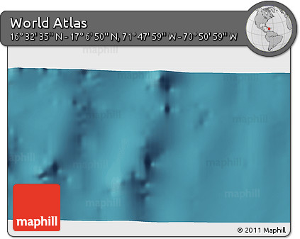Satellite 3D Map of the Area around 16° 49' 43" N, 71° 19' 29" W