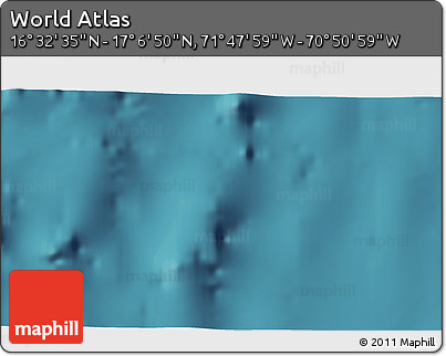 Satellite 3D Map of the Area around 16° 49' 43" N, 71° 19' 29" W