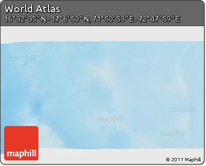 Physical 3D Map of the Area around 16° 49' 43" N, 72° 19' 29" E