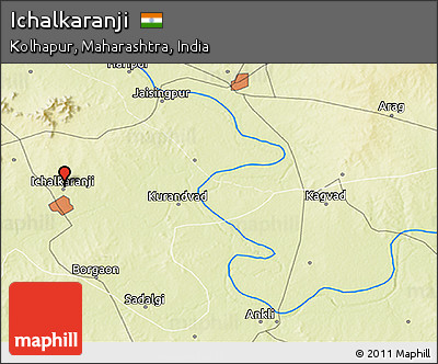 Physical 3D Map of Ichalkaranji