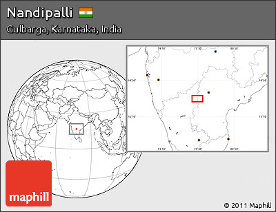 Blank Location Map of Nandipalli