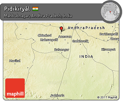 Physical 3D Map of Pidikiryāl