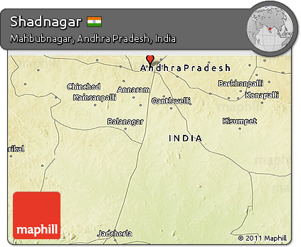 Physical 3D Map of Shadnagar