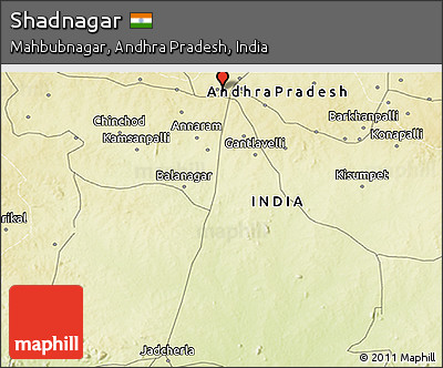 Physical 3D Map of Shadnagar