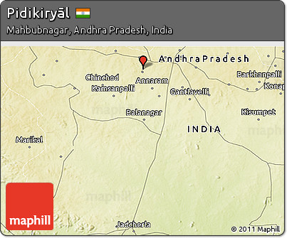 Physical 3D Map of Pidikiryāl