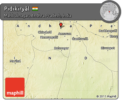 Physical Map of Pidikiryāl