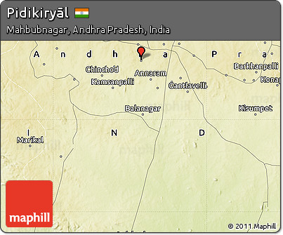 Physical Map of Pidikiryāl