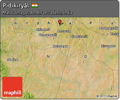 Satellite Map of Pidikiryāl
