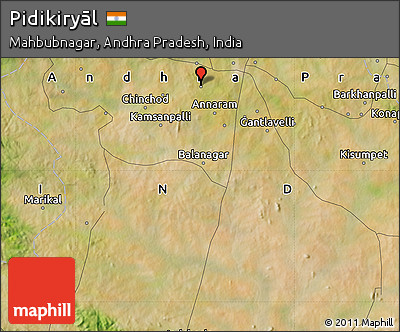 Satellite Map of Pidikiryāl