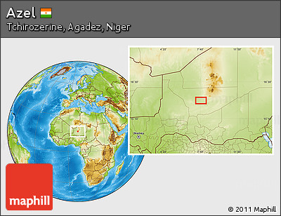 Physical Location Map of Azel