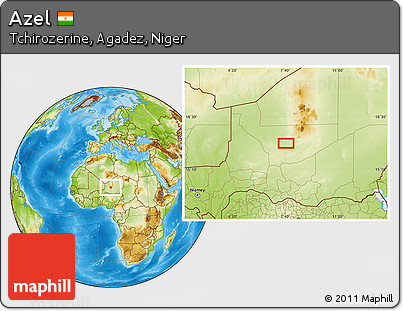 Physical Location Map of Azel