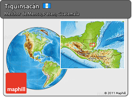 Physical Location Map of Tiquinsacán