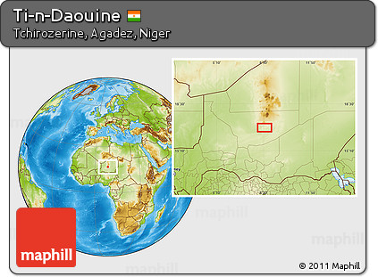 Physical Location Map of Ti-n-Daouine