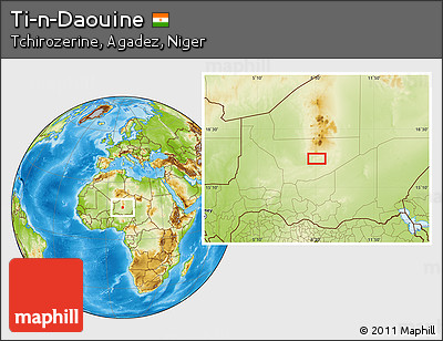 Physical Location Map of Ti-n-Daouine