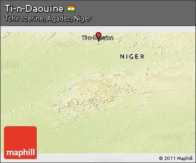 Physical Panoramic Map of Ti-n-Daouine