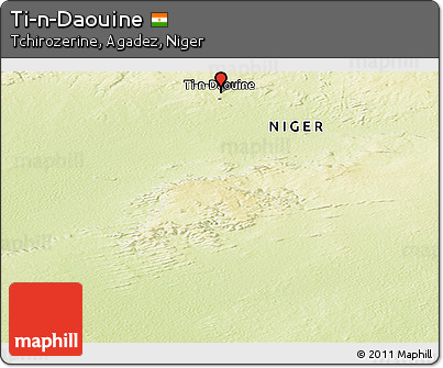 Physical Panoramic Map of Ti-n-Daouine
