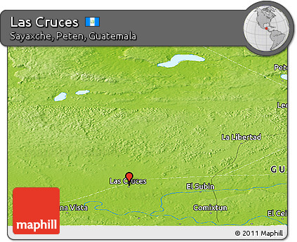 Physical Panoramic Map of Las Cruces