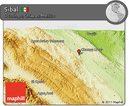 Physical 3D Map of Sibal