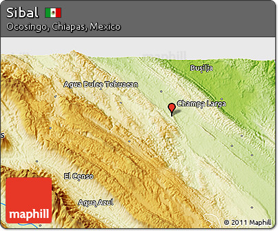 Physical 3D Map of Sibal