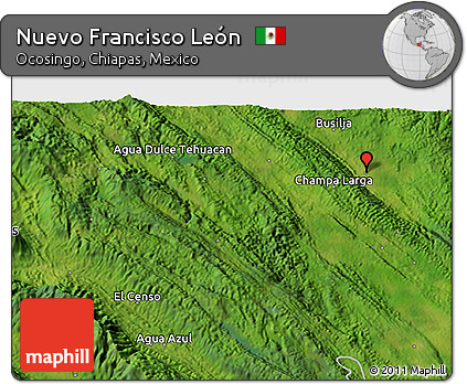 Satellite 3D Map of Nuevo Francisco León